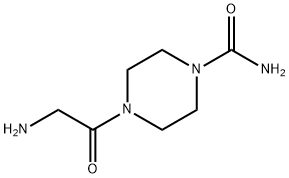 2-AMINO-1-(4-CARBAMOYL-PIPERAZINE-1-YL)-ETHANONE HCL Structure