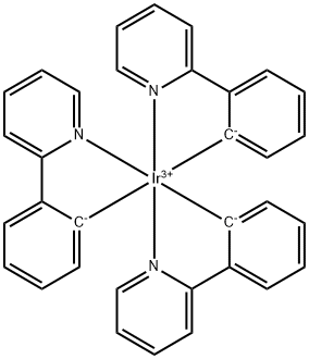 トリス(2-フェニルピリジン)イリジウム(Ⅲ) 化学構造式