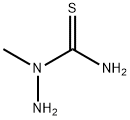 1-メチルヒドラジンカルボチオアミド 化学構造式
