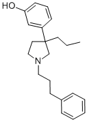 Phenol, 3-(1-(3-phenylpropyl)-3-propyl-3-pyrrolidinyl)- Structure