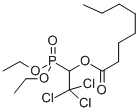 O,O-Diethyl 2,2,2-trichloro-1-octanoyloxyethyl phosphonate Structure