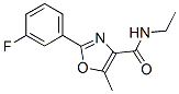 N-ethyl-2-(3-fluorophenyl)-5-methyl-1,3-oxazole-4-carboxamide Struktur