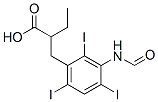 2-Ethyl-3-(3-formylamino-2,4,6-triiodophenyl)propanoic acid Structure