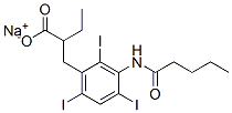 2-エチル-3-(3-バレリルアミノ-2,4,6-トリヨードフェニル)プロパン酸ナトリウム