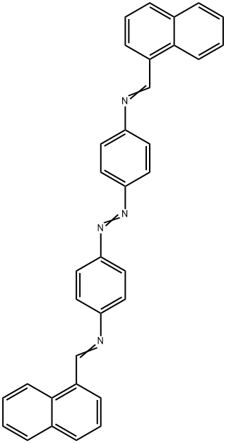 4,4'-アゾビス[N-(1-ナフタレニルメチレン)ベンゼンアミン] 化学構造式