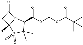 舒巴坦匹酯,69388-79-0,结构式