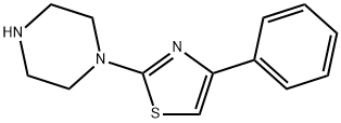 1-(4-Phenyl-2-thiazolyl)-piperazine Struktur