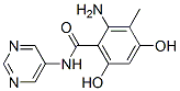 2-Amino-4,6-dihydroxy-5-pyrimidinyl(3-methylphenyl)formamide Structure