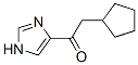 2-Cyclopentyl-1-(1H-imidazol-4-yl)ethanone Struktur