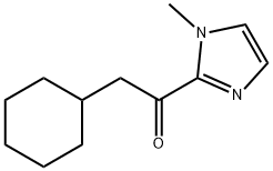 2-Cyclohexyl-1-(1-methyl-1H-imidazol-2-yl)ethanone Struktur