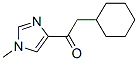 2-シクロヘキシル-1-(1-メチル-1H-イミダゾール-4-イル)エタノン 化学構造式