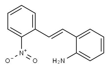 2-[2-(2-Nitrophenyl)ethenyl]benzenamine 结构式