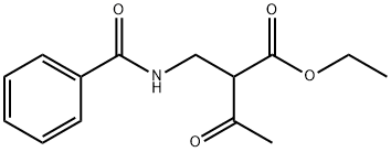 ETHYL 2-(N-BENZOYLAMINOMETHYL)-3-OXOBUTYRATE Struktur