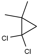 1,1-Dichloro-2,2-dimethylcyclopropane Structure