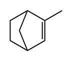 2-メチルビシクロ[2.2.1]ヘプタ-2-エン 化学構造式