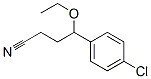 4-chloro-gamma-ethoxybenzenebutyronitrile Struktur