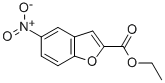ETHYL 5-NITROBENZOFURAN-2-CARBOXYLATE 化学構造式