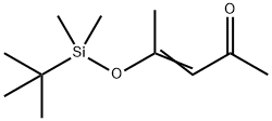 2-[(tert-ブチルジメチルシリル)オキシ]-2-ペンテン-4-オン 化学構造式