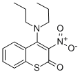 1-Thiocoumarin, 4-dipropylamino-3-nitro- Struktur