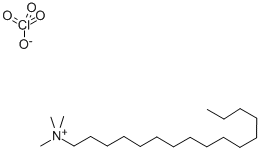 過塩素酸 n-ヘキサデシルトリメチルアンモニウム 化学構造式