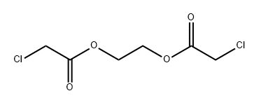 エチレン グリコール ビス(モノクロロアセタート) 化学構造式