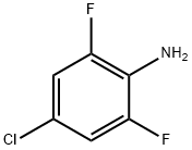 4-クロロ-2,6-ジフルオロアニリン 化学構造式