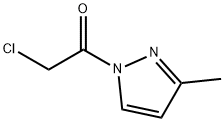1H-Pyrazole, 1-(chloroacetyl)-3-methyl- (9CI),69413-05-4,结构式