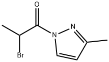 1H-Pyrazole, 1-(2-bromo-1-oxopropyl)-3-methyl- (9CI) Structure