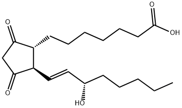9,11-DIOXO-15S-HYDROXY-PROST-13E-EN-1-OIC ACID Struktur
