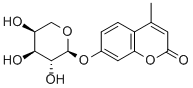 4-METHYLUMBELLIFERYL ALPHA-L-ARABINOPYRANOSIDE Struktur