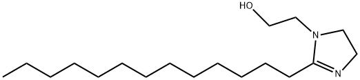 1-(2-ヒドロキシエチル)-2-トリデシル-2-イミダゾリン 化学構造式