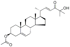 (3β,22E)-3,25-Dihydroxy-cholesta-5,22-dien-24-one 3-Acetate Structure