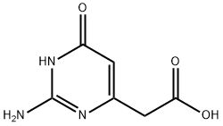 4-Pyrimidineacetic acid, 2-amino-1,6-dihydro-6-oxo- (9CI) Structure