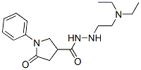 5-オキソ-1-フェニル-3-ピロリジンカルボン酸2-[2-(ジエチルアミノ)エチル]ヒドラジド 化学構造式