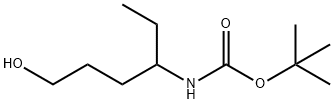Carbamic acid, (1-ethyl-4-hydroxybutyl)-, 1,1-dimethylethyl ester (9CI) Struktur