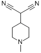 (1-メチルピペリジン-4-イリデン)マロノニトリル 化学構造式
