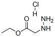 肼基乙酸乙酯盐酸盐, 6945-92-2, 结构式