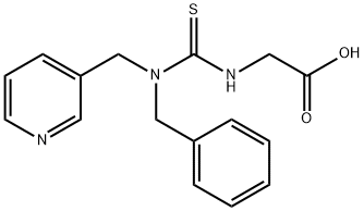 (苄基(吡啶-3-基甲基)氨基甲硫基)甘氨酸 结构式