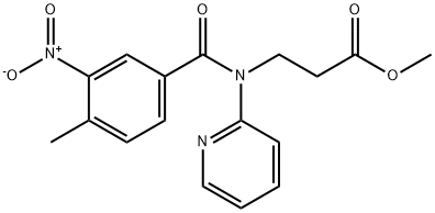 Methyl 3-(4-Methyl-3-nitro-N-(pyridin-2-yl)benzaMido)propanoate Structure