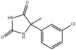 5-(3-chlorophenyl)-5-methyl-imidazolidine-2,4-dione Structure