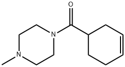 1-(3-Cyclohexen-1-yl)carbonyl-4-methylpiperazine 结构式