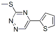3-Methylthio-5-(2-thienyl)-1,2,4-triazine Structure