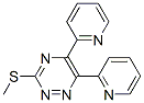 5,6-ジ(2-ピリジル)-3-メチルチオ-1,2,4-トリアジン 化学構造式
