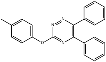5,6-Diphenyl-3-(p-tolyloxy)-1,2,4-triazine Structure