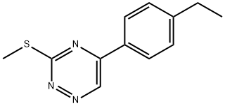 5-(p-Ethylphenyl)-3-methylthio-1,2,4-triazine Structure