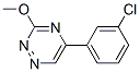 5-(m-Chlorophenyl)-3-methoxy-1,2,4-triazine Struktur
