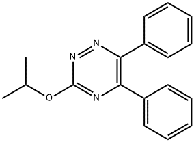 3-(イソプロピルオキシ)-5,6-ジフェニル-1,2,4-トリアジン 化学構造式