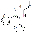 5,6-Bis(2-furyl)-3-methoxy-1,2,4-triazine Struktur
