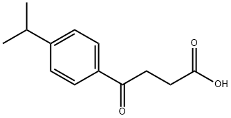 4-氧代-4-[4-(丙烷-2-基)苯基]丁酸 结构式