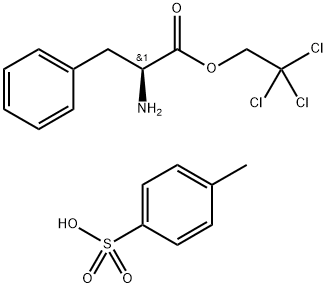 4-Methylbenzenesulfonate L-Phenylalanine 2,2,2-Trichloroethyl Ester, 69472-84-0, 结构式